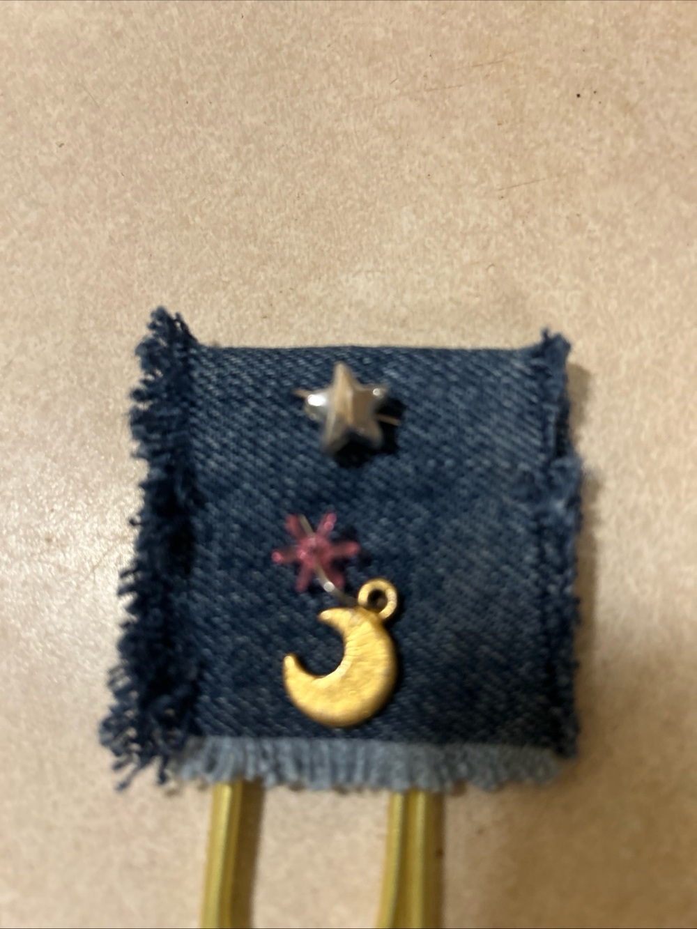 Moon star large paper clip
